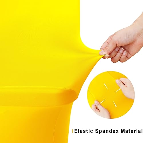 Miniatura 63 de Smiry Paquete de 2 manteles de elastano de 6 pies, elásticos ajustables, lavables y sin arrugas, rectangulares para mesa de patio, para exteriores,