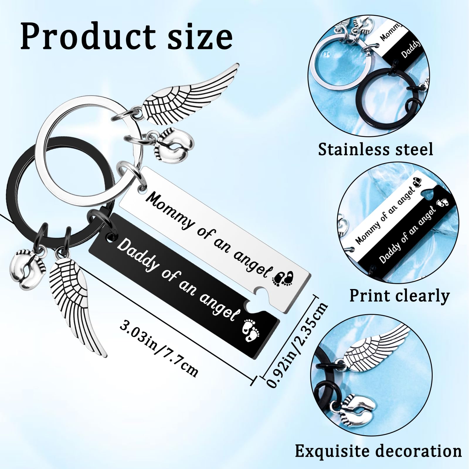 Miscarriage Gifts For Mothers Dad Grief Gifts For Women Mom Dad Miscarriage Gift Memorial Keychain Sympathy Gift For Loss Of Loved One Memorial Present For New Parents In Memory Of Loss