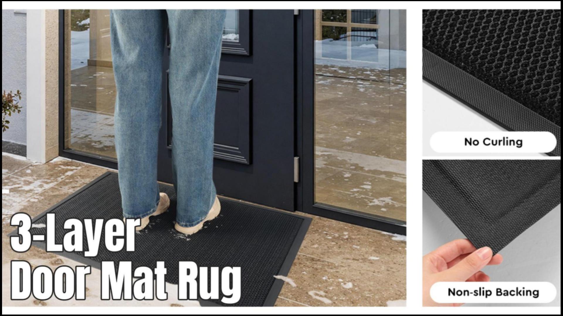 matページ Amazon.com: tchdio Front Door Mat Outside Entrance, Dirt Trapper
