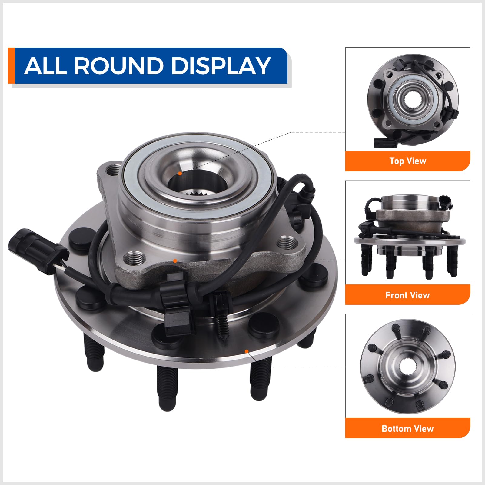 FRONT WHEEL HUB BEARING ASSEMBLY FOR GMC SIERRA 2500 HD 2004 2005 2006