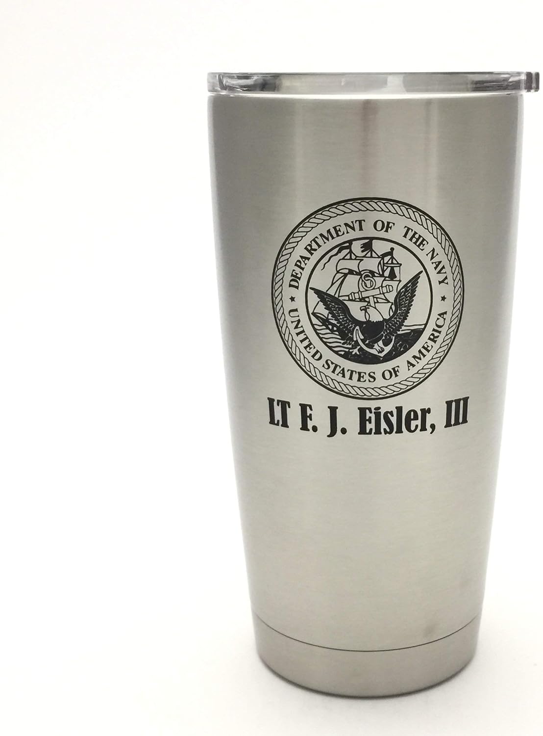 Yeti Rambler Laser Engraved with US Department of the Navy Seal