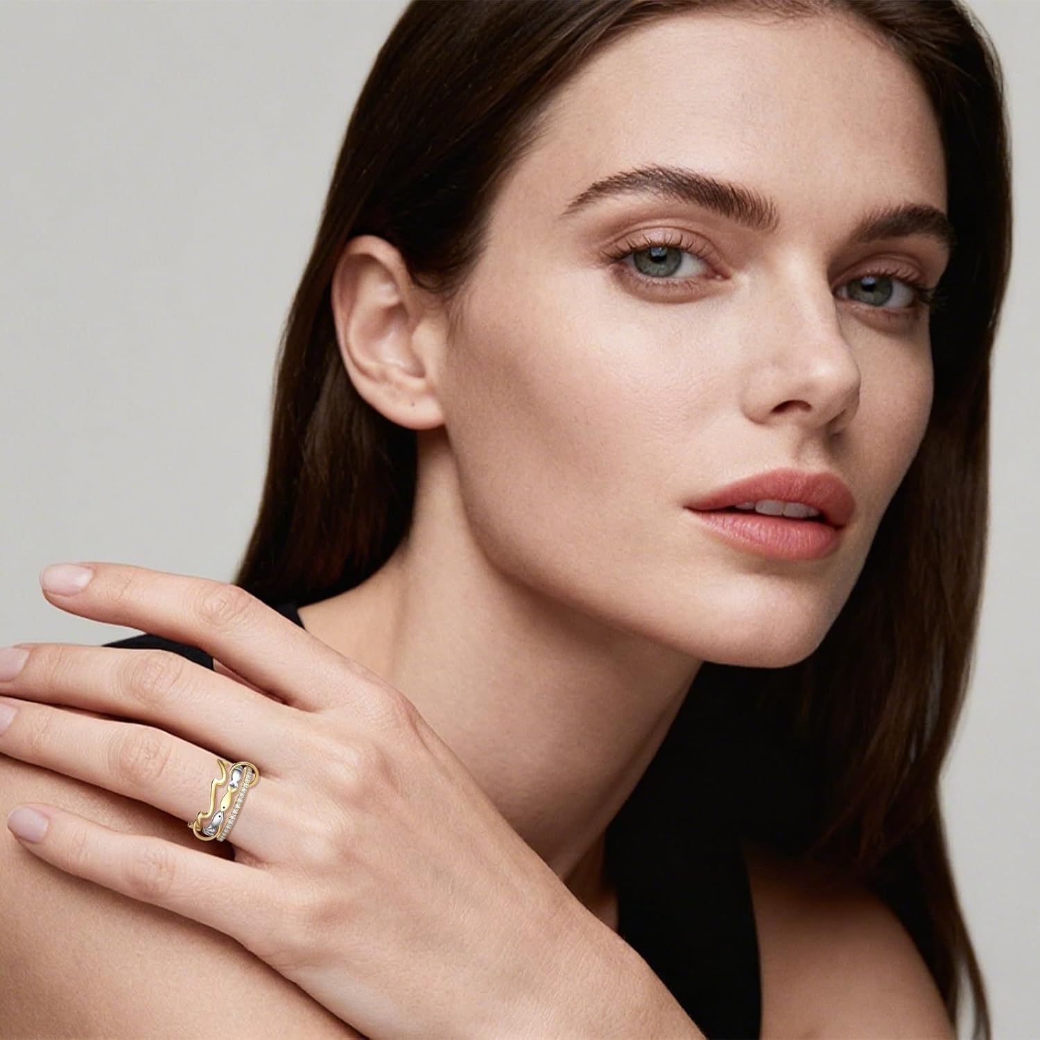 Stacking Rings for Women Sterling Silver Swim Against the Current Ring Storm Ring Inspirational Jewelry Gift - Image 5