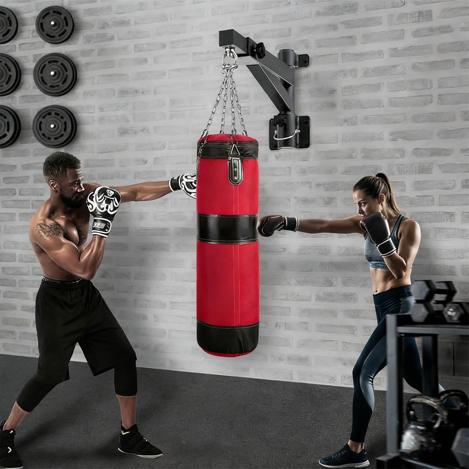 Gancio per sacco da boxe in metallo resistente per sacco di sabbia da boxe allenamento palestra uso pieghevole attrezzature da allenamento