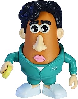 Poptaters Squid Game Netflix Includes Either 11 (Young HEE/Robot Girl) or 13 (Player 456) Removable, Interchangeable Facial and Body Parts Including 1 Potato Head pc! Each Figure Sold Separately