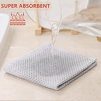 Vista 3 de Kitinjoy - Paños de cocina de 100% algodón, 6 paquetes de tejido a cuadros ultra suaves absorbentes para secar platos, toallas de cocina de secado