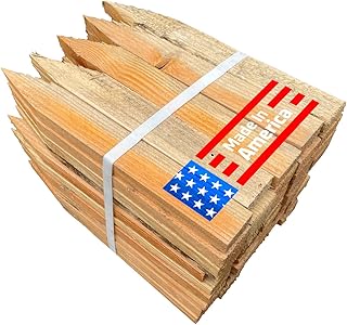 Sandbaggy 12" Wooden Grading Stakes - Heavy Duty Stakes for Construction, Gardening, Surveying, Concrete Forms - Chisel Point, Douglas Fir Wood - Made in The USA (50)