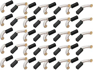 Aexit 20 Pairs Mounts & Accessories Electric Drill Motor Rotary Power Tool Carbon Brush 6 x 6 Accessories x 15mm