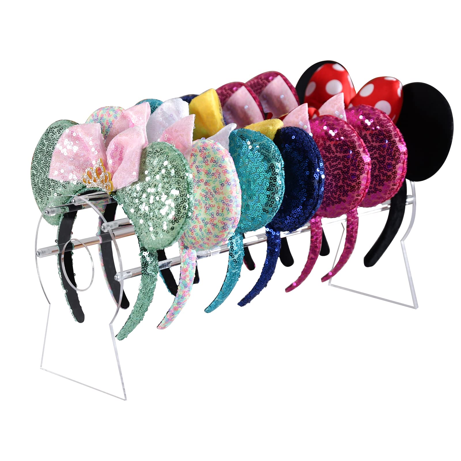 Pangkeep Supporto per fascia in acrilico trasparente per ragazze, 36,6 cm