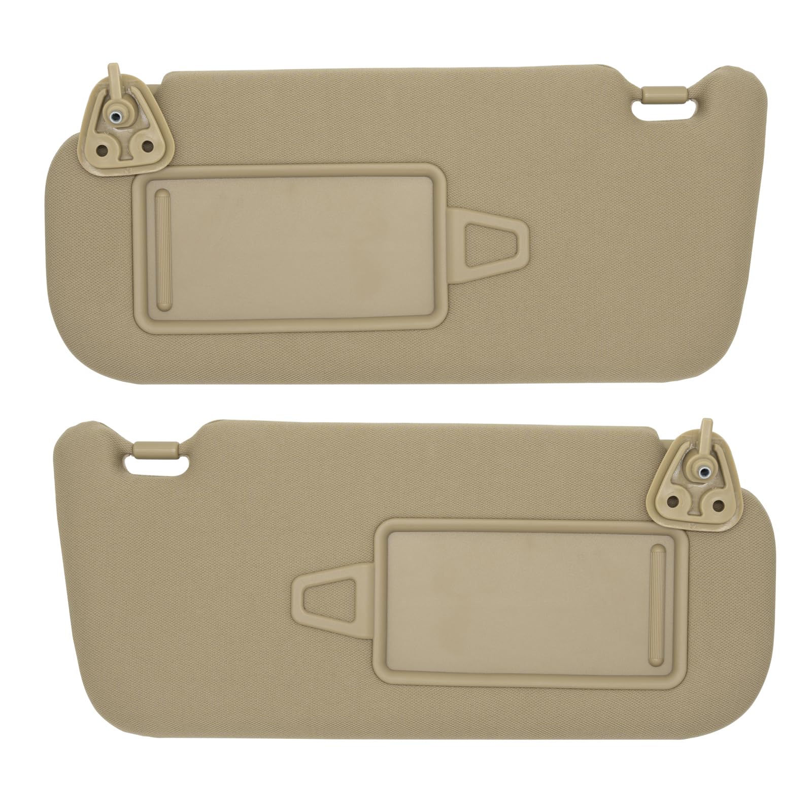 NHILES Driver & Passenger Side Sun Visor Fits for Hyundai Elantra 2007 2008 2009 2010 Replacement Sun Shade # 85201-2H110-4W 85202-2H110-4W (Beige)