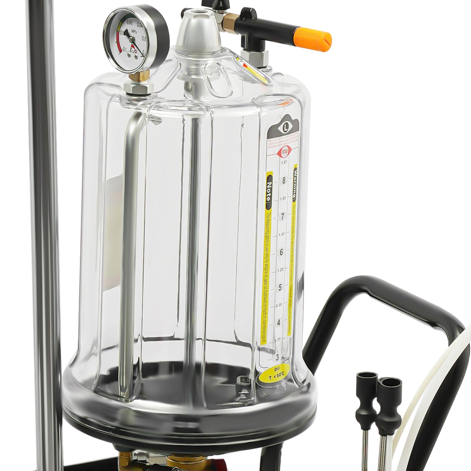 Colector de aceites usados, depósito de 75 l, depósito de recogida de aceite usado, depósito con válvula de seguridad