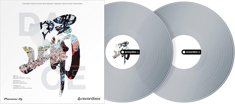 Pioneer DJ RB-VD2-CL Control Vinyl for Rekordbox DJ, Double Pack, Transparent