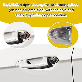 Amazon.com: Goholy Exterior Door Handle Key Hole Trim Cover Cap