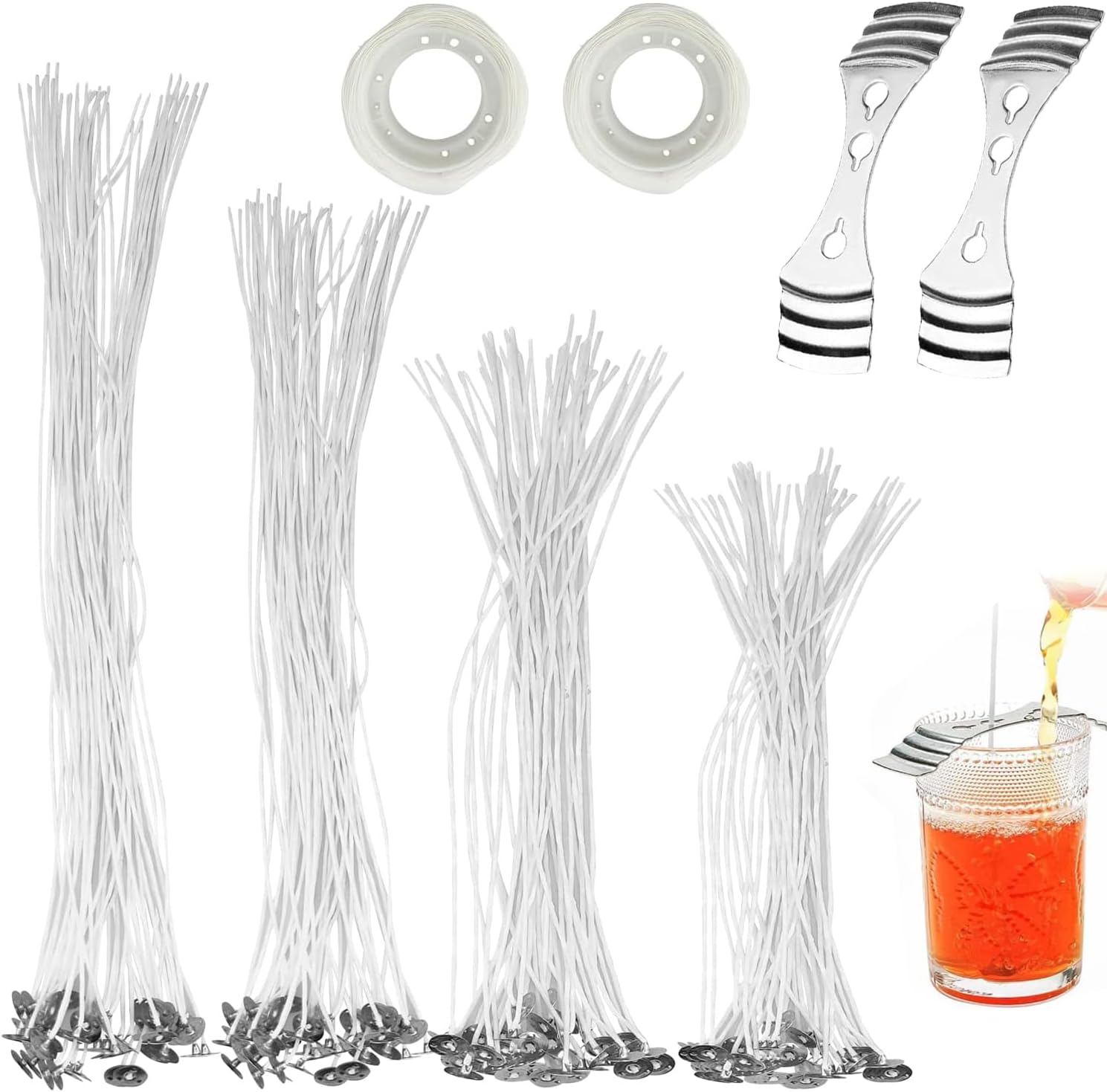 100 Sets De Mèches De Bougie En Bois De Cerise épaissies Et Sans Fumée