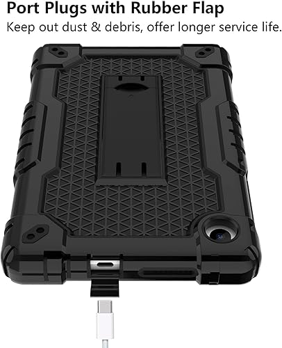 Miniatura 7 de Doemoil Para TCL TAB 8 WiFi 9132Xpara TCL TAB 8 LE 9137W Funda de tableta de goma de silicona suave con carcasa trasera para niños, correa de hombro