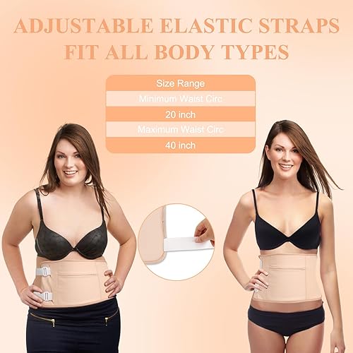 Miniatura 6 de Paquete de 9 unidades de aceite de ricino orgánico para cuello, pecho, hombro, cintura, rodilla y pies, reutilizable, ajustable, a prueba de fugas,