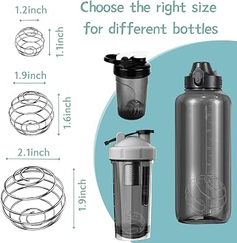 Protein Shaker Ball, Blender Balls for Shaker Bottles, 304 Stainless Steel