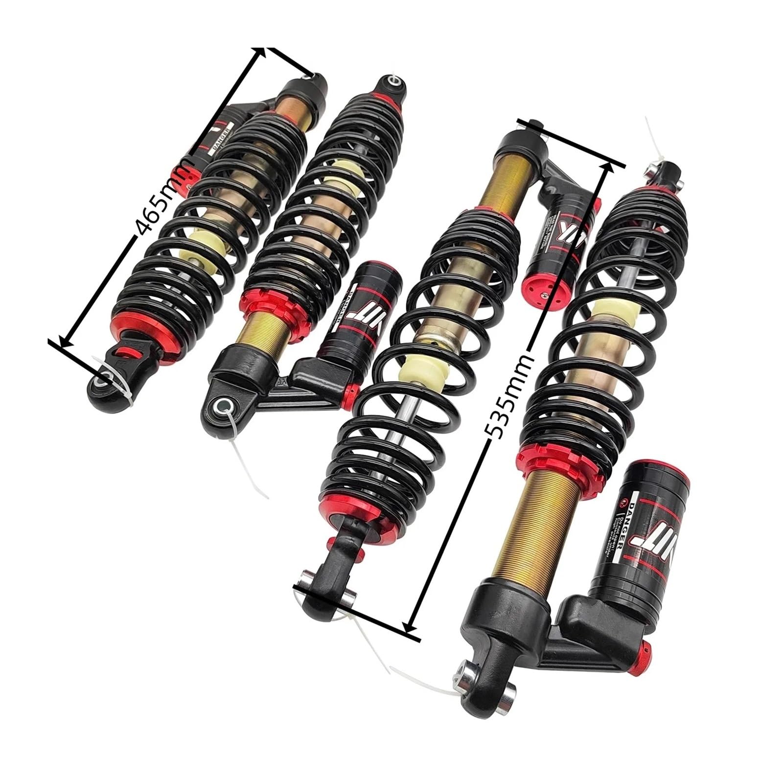 Kit ammortizzatore anteriore e posteriore da 4 pezzi for CF850 800XC CF1000 ATV aggiornamento sospensioni codici OEM 9AWA-051600 9AWA-061600 Parti di ricambio