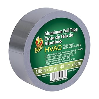Duck Brand HVAC Metal Repair Aluminum Foil Tape 1.88-Inch x 50 Yards AD