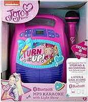 Vista 6 de eKids JoJo Siwa - Máquina de karaoke con Bluetooth, altavoz portátil Bluetooth con micrófono para niños, altavoz con puerto USB para reproducir