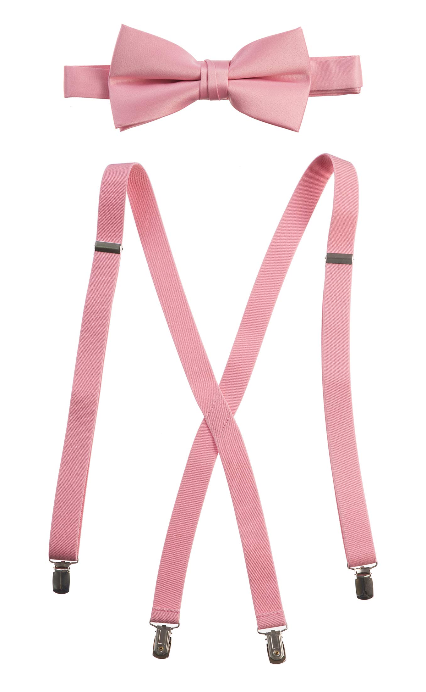 Tuxgear Boys Pretied Bow Tie and Suspender Set Combo, 30” Boys, Ballet (30