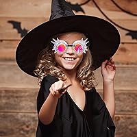 Vista 158 de Gafas de caleidoscopio retro con pinchos, gafas de cristal arcoíris steampunk estilo soldadura, gafas de cosplay punk