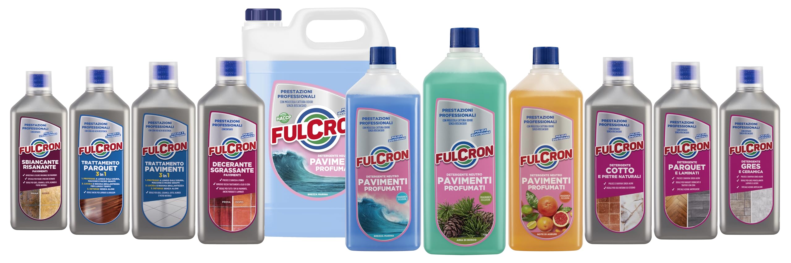 FULCRON Trattamento Parquet 3in1 - Protegge, Lucida e Deterge, Pulizia Pavimenti Anche Laminati e Linoleum, Protegge Pavimento, Dona Brillantezza, Deterge Senza Aloni, Profumo di Arancia e Miele, 1L