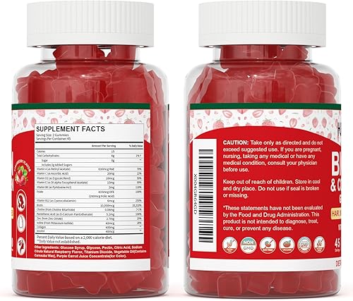 Miniatura 8 de Gomitas para el cabello, la piel y las uñas, 10000 mcg de biotina y colágeno para mujeres y hombres, suplementos vitamínicos que apoyan el