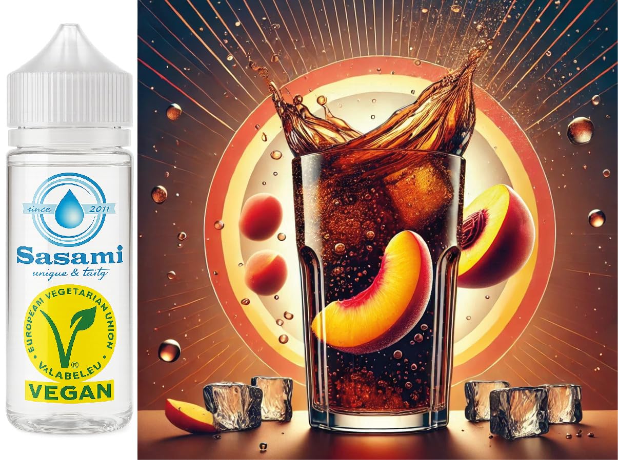 Cola melocotón tipo Peach aroma concentrado - Vegano - Sasami - 100ml