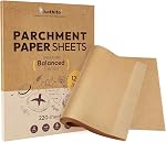 Katbite 130 Pcs Parchemin Feuilles de papier à l'équilibre Series, 9x13 Inches Papier de cuisson non blanchi pour cuisson douce, papier de parchemin pré-cuit approprié pour la cuisson,Air Apéritif