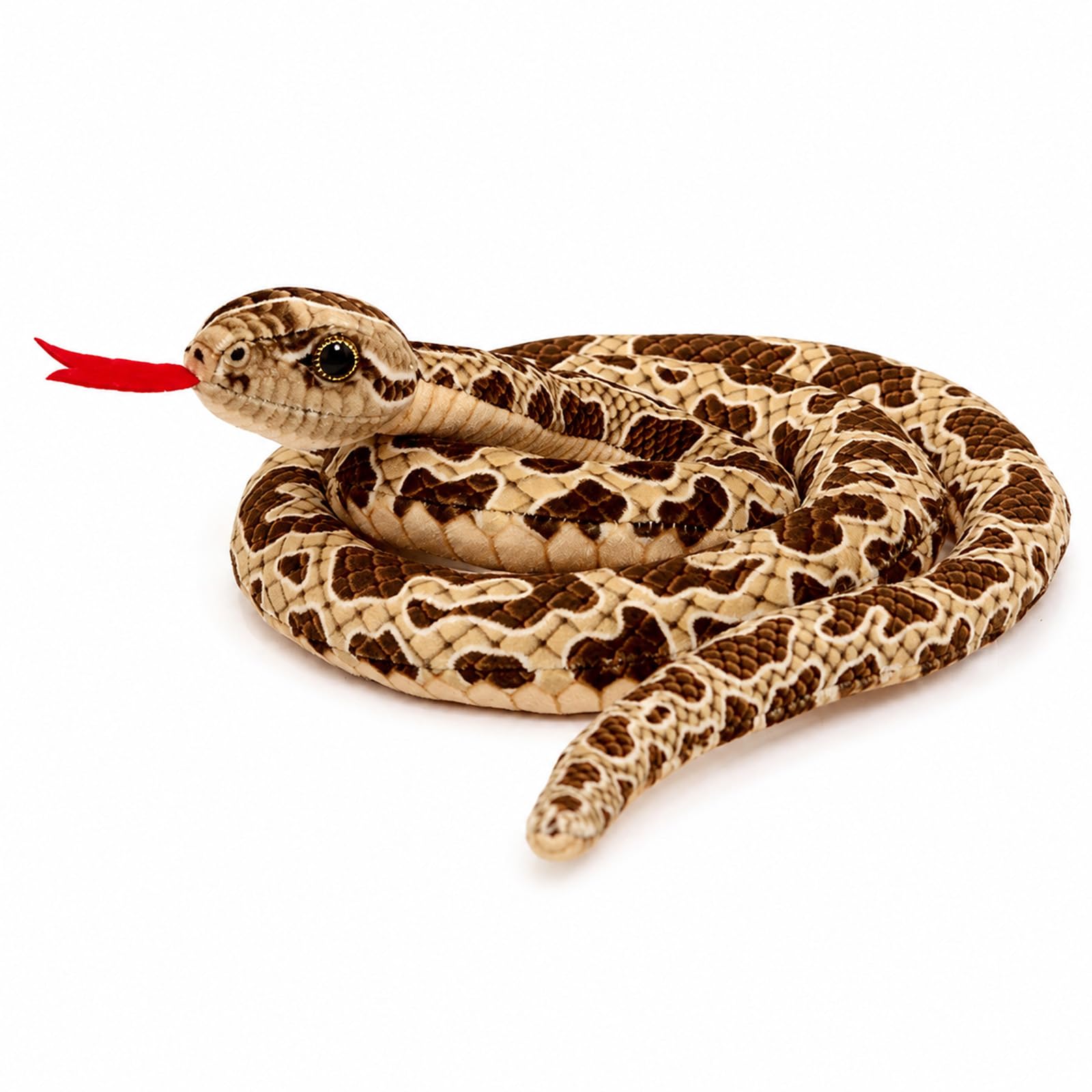 QhgPnt Snake Teddy, Soft Realistic Snake Plush Toy, 100cm Long Snake Toy
