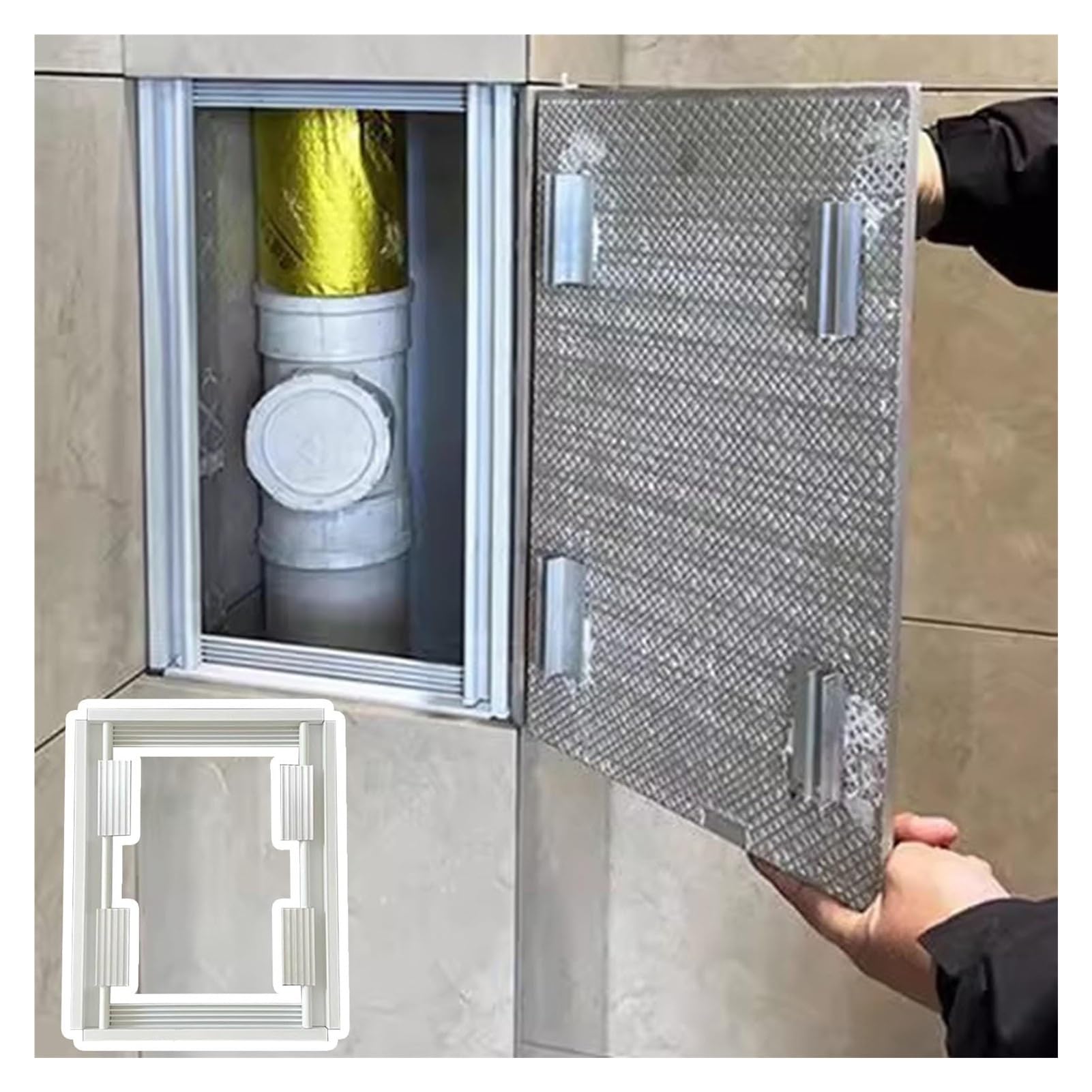 Panneau d'accès pour carrelage haut de gamme pour trappe invisible