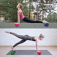 Vista 4 de Fasmov Balance Pods Equilibrio Erizo Estabilidad Entrenador Puntos con Bomba, Juego de 6