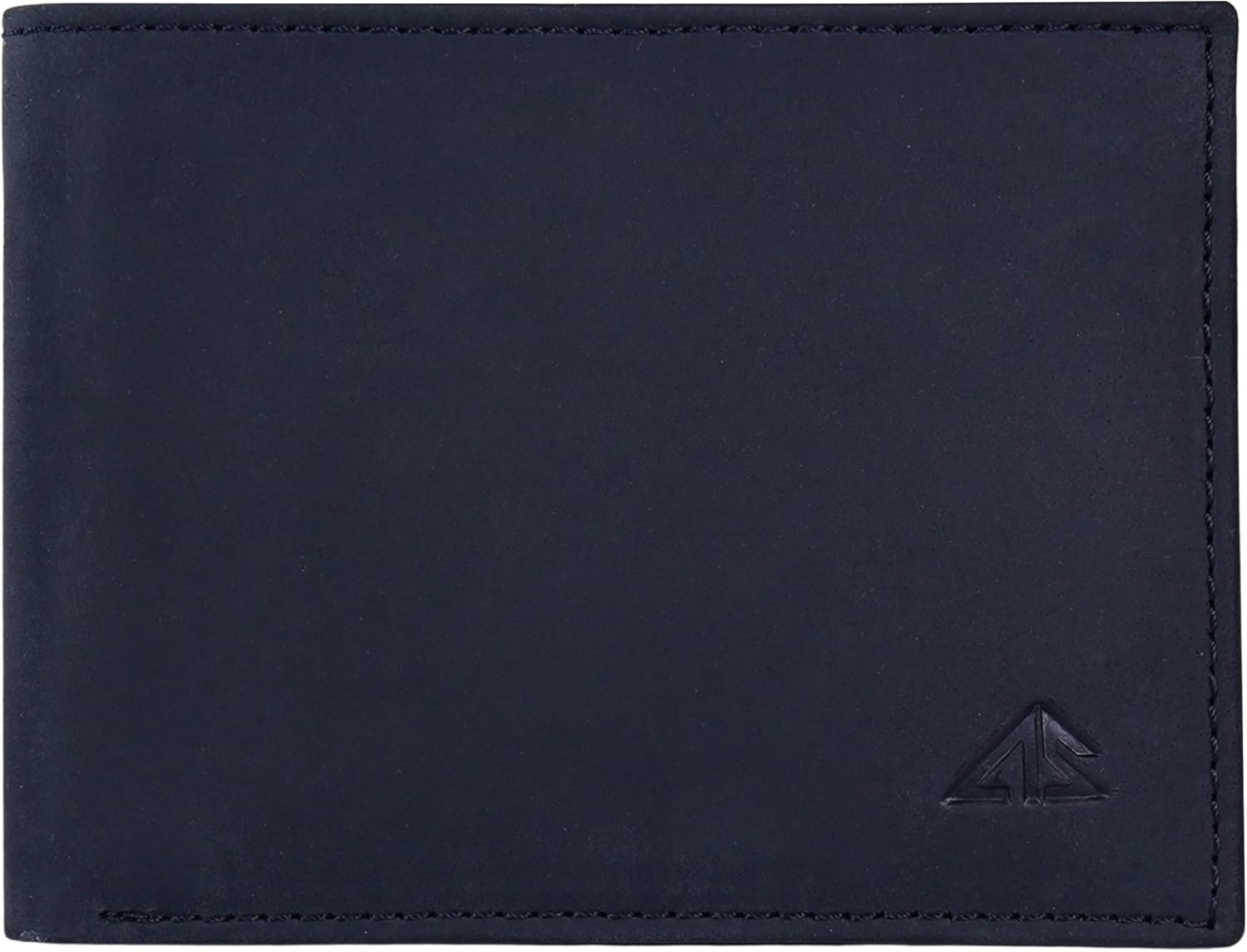 ASAD Leather Bifold Wallet for Men | Genuine Leather Slim Wallet with RFID Blocking | Double Stitched Durable Design with 2 Note Sections 6 Card Slots 2 Slip Pockets & ID Window | Crazy Horse Black