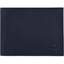 ASAD Leather Bifold Wallet for Men | Genuine Leather Slim Wallet with RFID Blocking | Double Stitched Durable Design with 2 Note Sections 6 Card Slots 2 Slip Pockets & ID Window | Crazy Horse Black