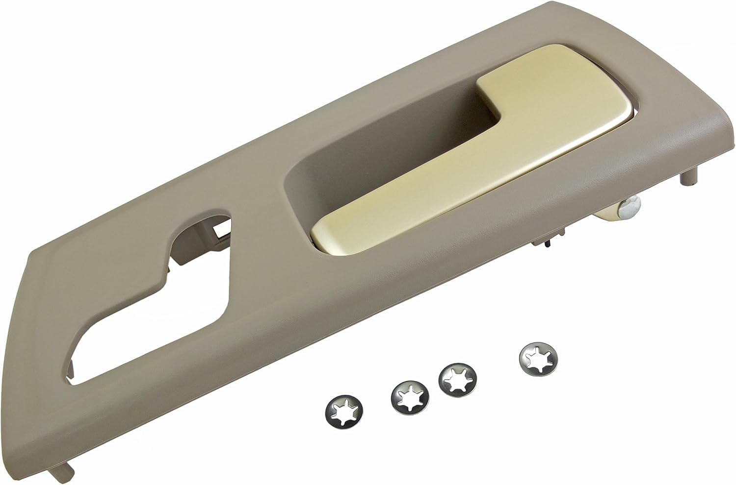 Dorman 80471 Front Passenger Side Interior Door Handle Compatible with Select Lincoln Models, Chrome; Gray