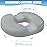 BlissTrends Donut Pillow Seat Cushion, Donut Chair Cushions for Postpartum Pregnancy & Hemorrhoids, Tailbone Pain Relief Cushion, Lifting Cushions for Office & Home Chairs (Light Grey, X-Large)