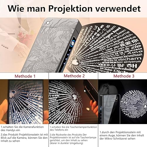 Miniatura 5 de Encendedor de dragón, encendedor de llama de plasma de arco, recargable por USB, a prueba de viento, encendedor eléctrico para vela (negro)