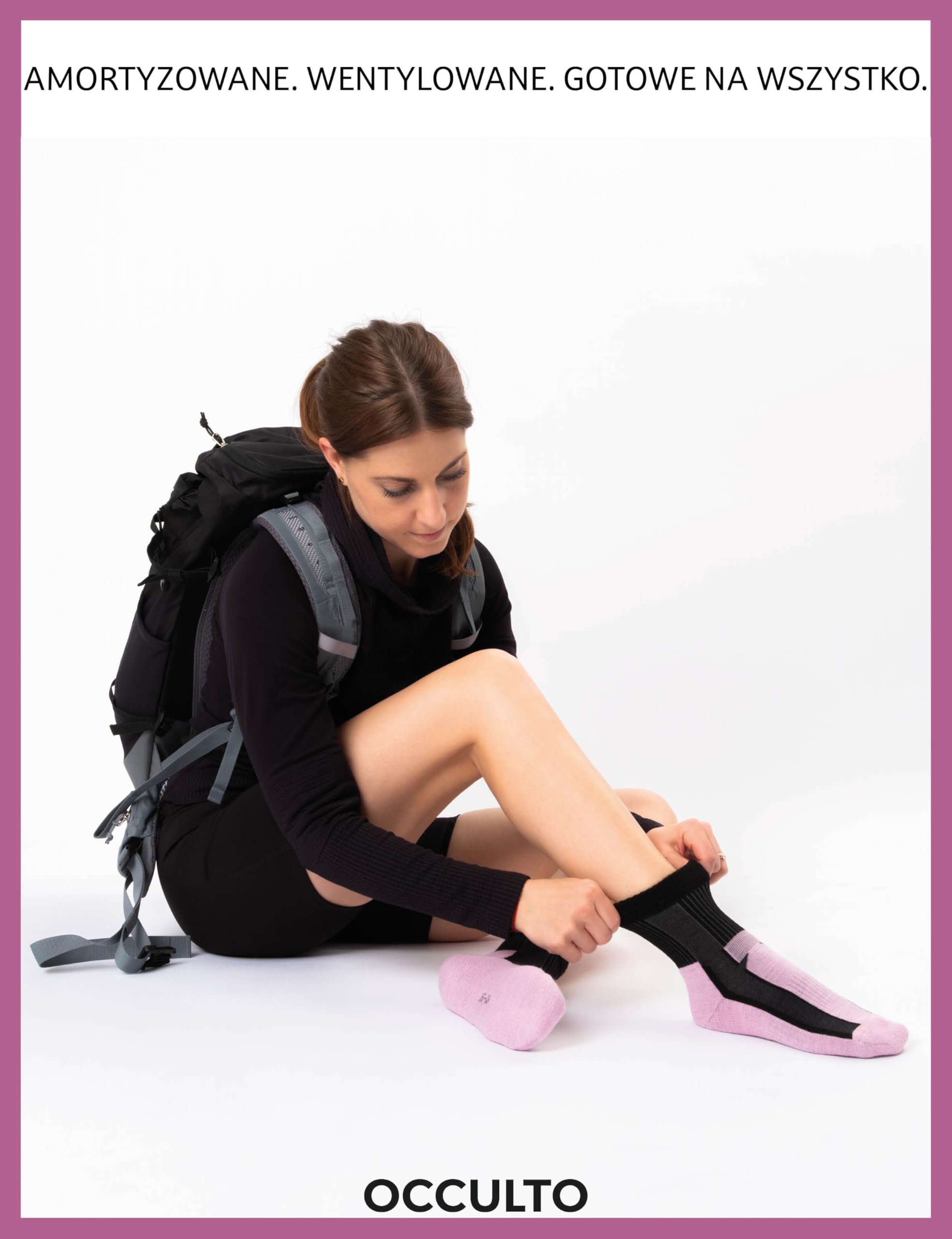 Occulto merino skarpety turystyczne damski & męskie 3 pak (model: Makalu)