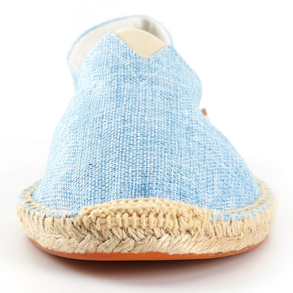 Klassische Herren-Espadrilles aus natürlichem Stoff