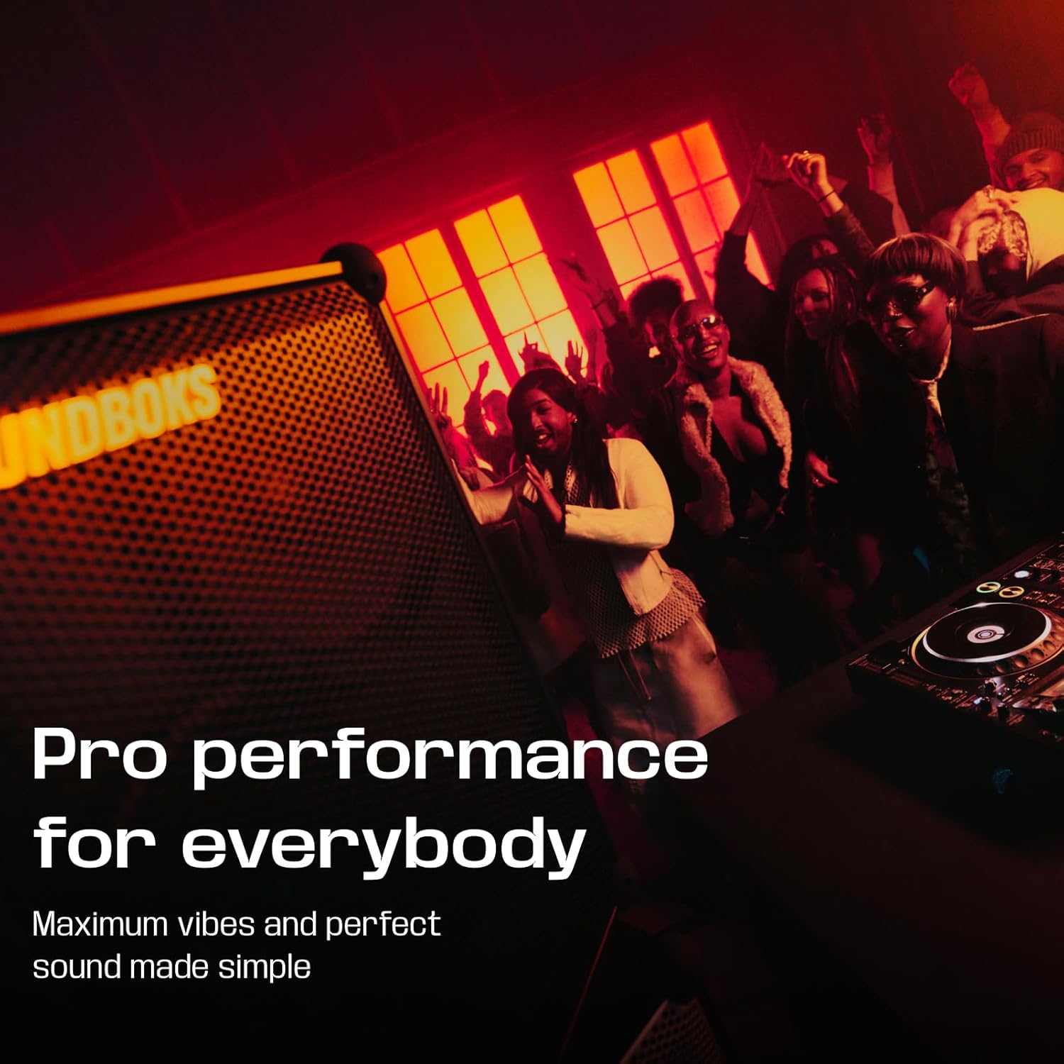 SOUNDBOKS 4 – Bluetooth Performance Speaker – USB-C Charging Battery – Loudest Party Speaker with 40 Hours of Battery – Wireless and Portable Speaker - Designed in Denmark – 126dB (Black)