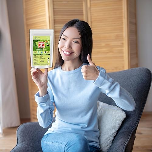 Miniatura 4 de Neotea Polvo de hoja de hibisco  Sembaruthi Ilai  300GM (10.58 oz)  Tratamiento natural de caída del cabello, promueve el crecimiento del cabello,