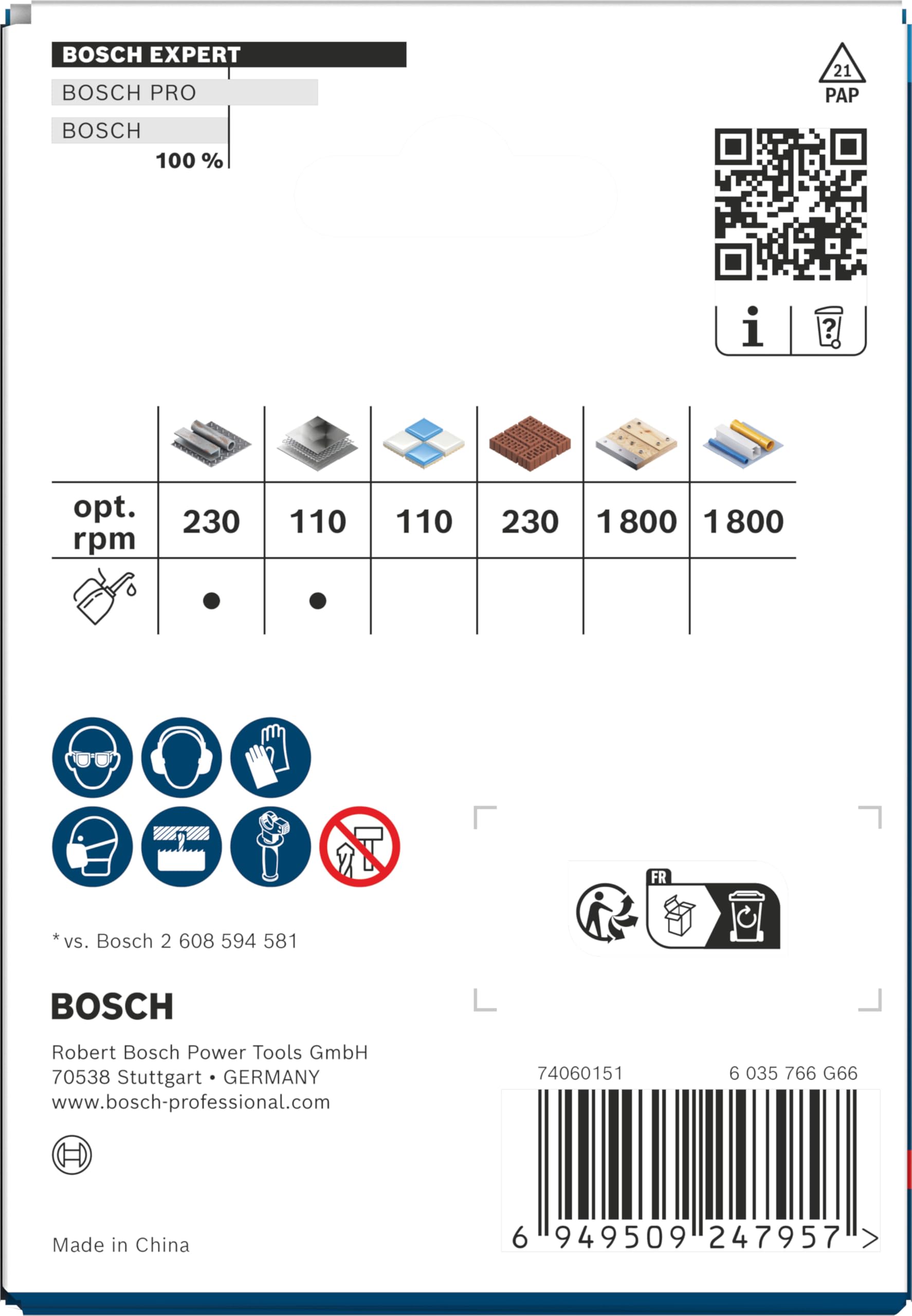 Bosch 1x Piła otwornica EXPERT Multi Material Power Change Plus