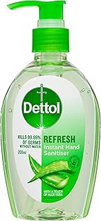 Dettol Healthy Touch Instant Liquid Hand Sanitiser Refresh, 200ml