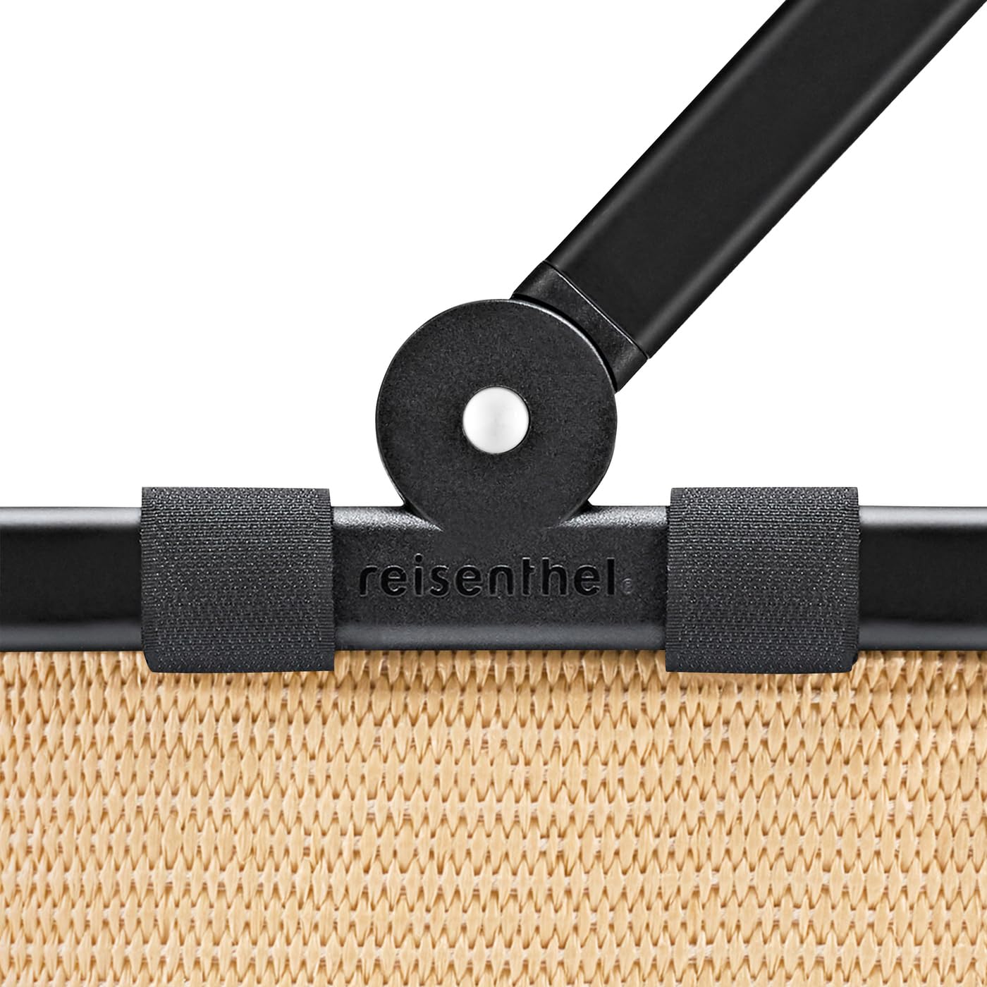 reisenthel carrybag frame raffia black – Stabiler Einkaufskorb mit viel Stauraum und praktischer Innentasche – Elegantes und wasserabweisendes Design – Bild 3