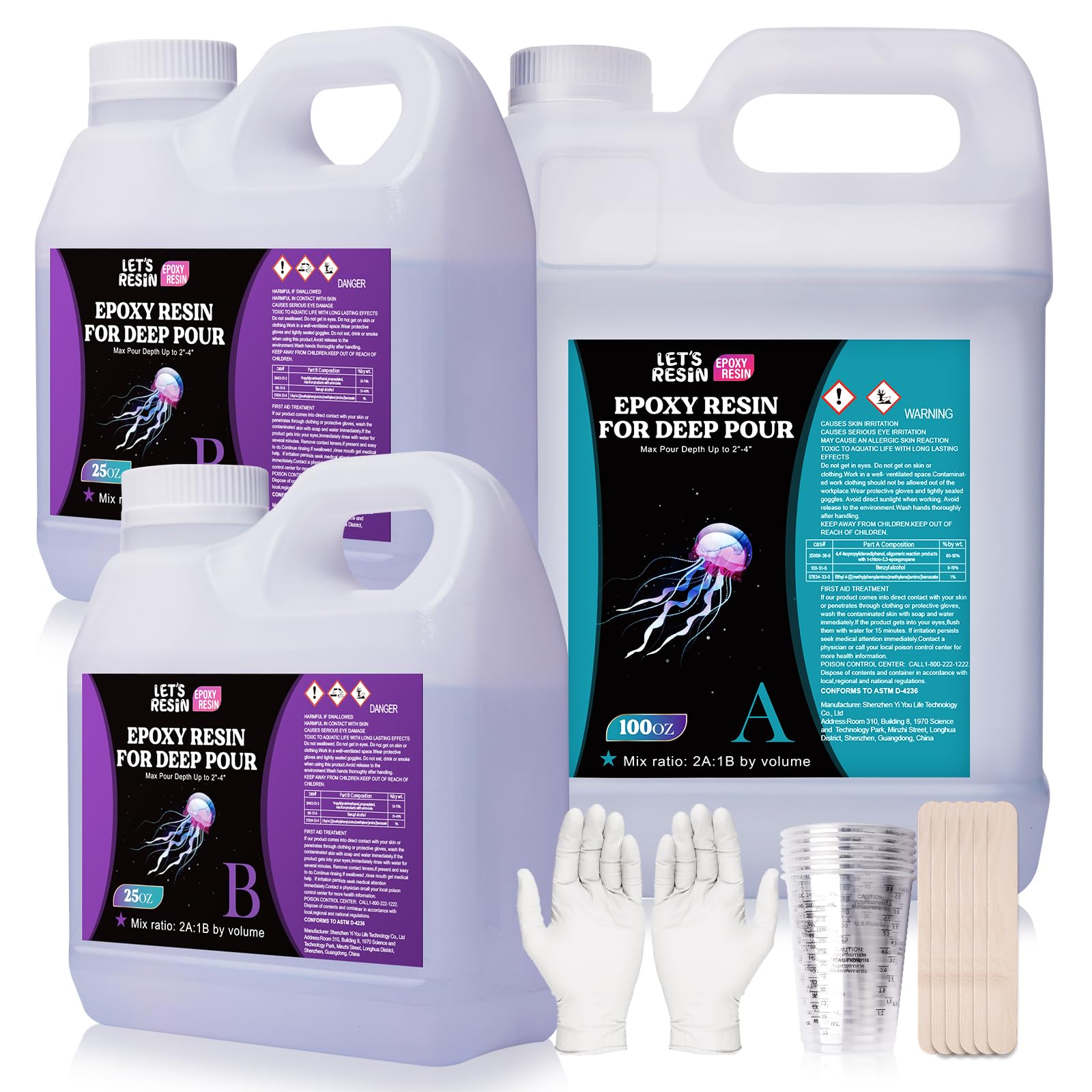 エポキシ樹脂でディープポア。