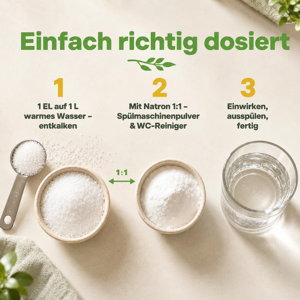 GiDeli Zitronensäure Pulver E330 in Lebensmittelqualität 4x5kg - reine Citric Acid zum Entkalken von Wasserkocher Kaffeemaschine & Waschmaschine - Vegan & Gentechnikfrei für Küche und Haushalt