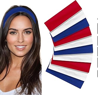 Styla Hair 10 Pack Stretch Headbands Non-Slip Head Wraps Great for Sports, Yoga, Pilates, Running, Gym, Workouts, Baseball, Casual Wear, Gifts & More!
