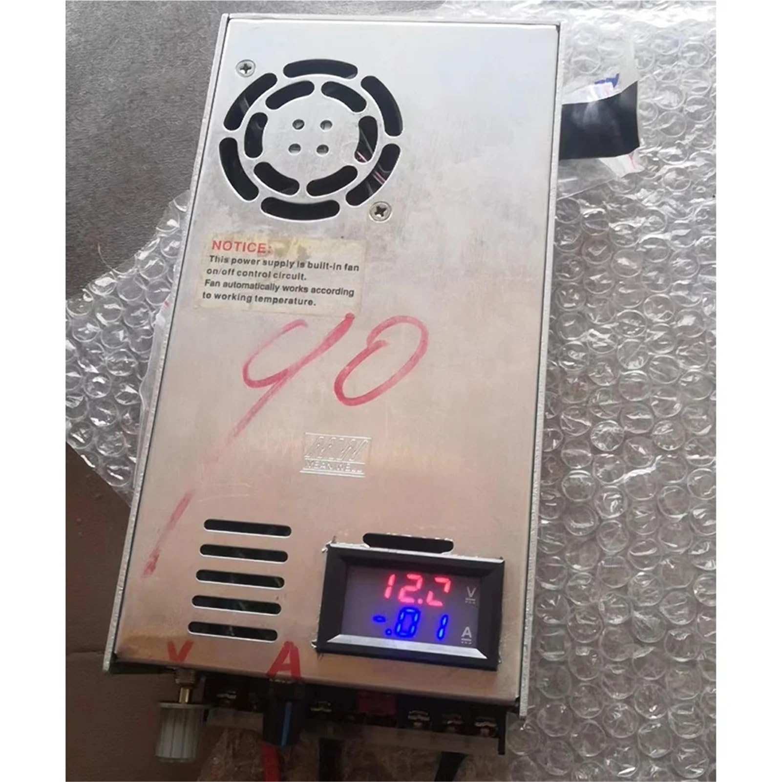 sujeniir Modified 500W 0-50V 0-15A Adjustable Voltage Current 0-90V 0-7A Battery Charger for Lithium Lead-Acid Battery Charger(0-50V 0-15A)