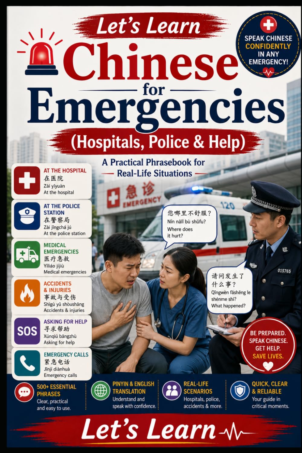 Chinese for Emergencies: (Hospitals, Police & Help) A Practical Phrasebook for Real-Life Situations: 10 (Chinese for Real Life Situations)
