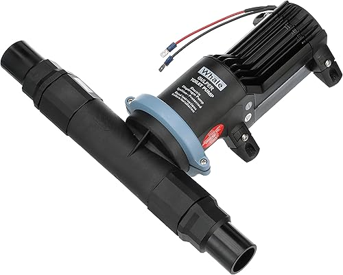 Bomba de inodoro Whale Gulper para tanque de retención - Descarga eléctricabombeo - Caudal de 4.6 GPM - 12V24V